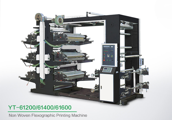 Freundliche 6 Farbeeco Flexo-Druckmaschine, industrieller Farbdrucker des Gewebe-sechs
