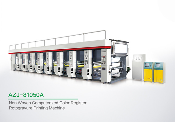 Leistungsfähige 8 Farbzylindertiefdruck-Druckmaschine für einmal durch ununterbrochenes Drucken 1250 Millimeter